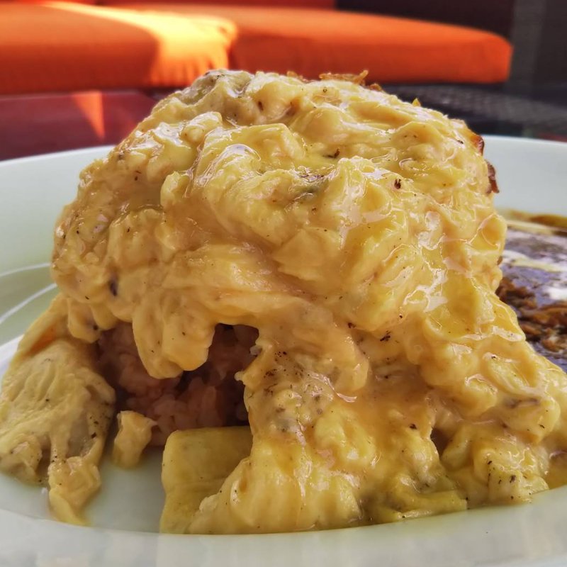 はなたまごのオムライス特製デミグラスソース(BISTRO FUKOAN)