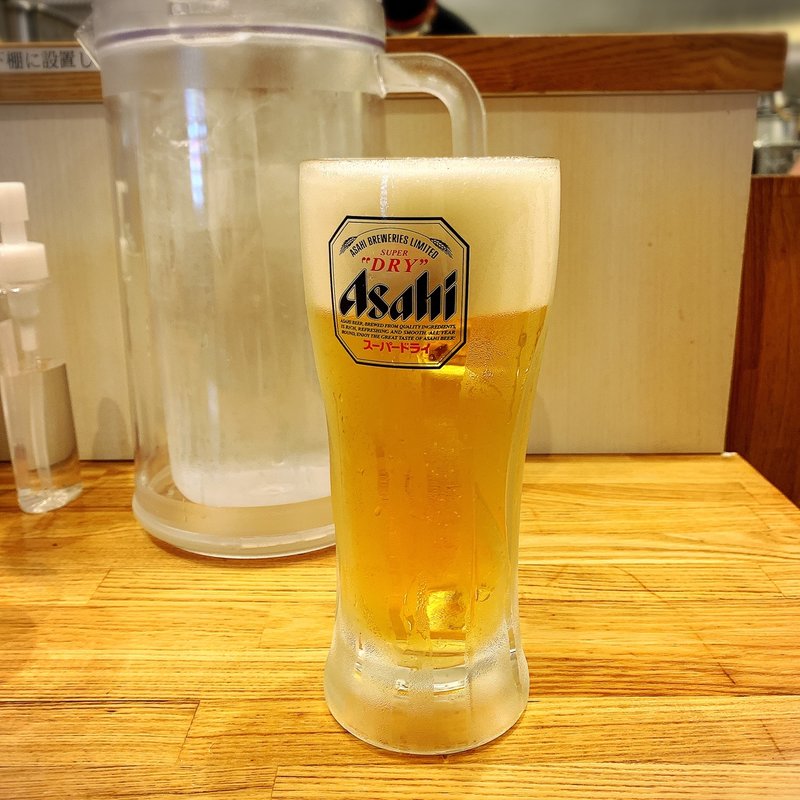 生ビール(ラーメン香月 池尻大橋店)