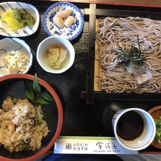 ミニざるそば　山菜おこわセット(会津屋 )
