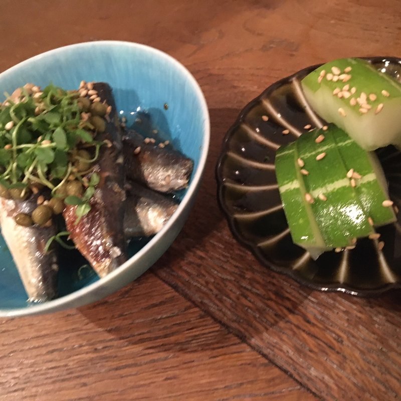 イワシ実山椒オイル煮(肴とおでん まーしぃ)