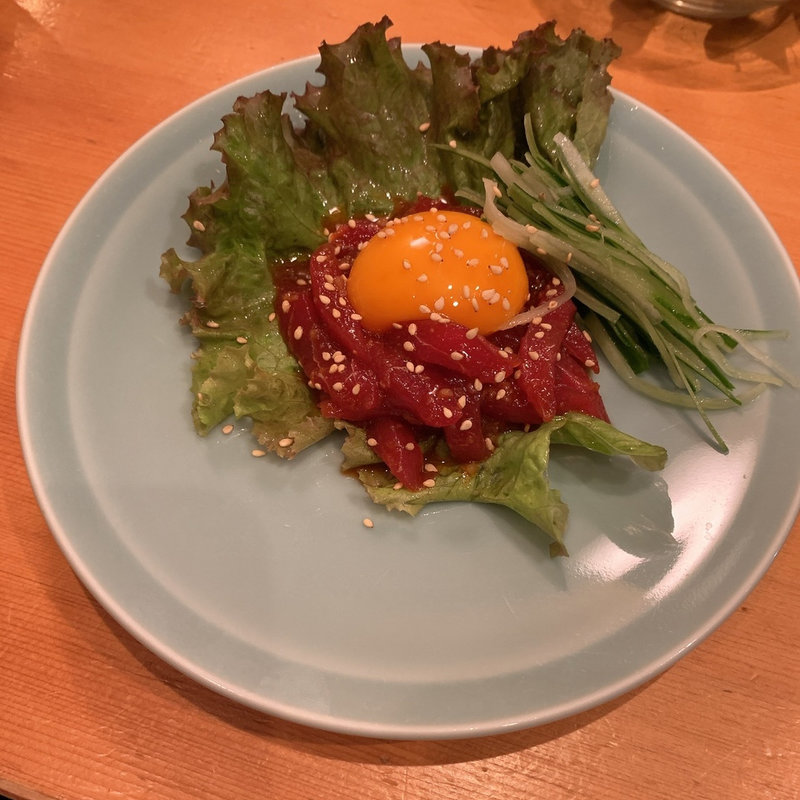 まぐろユッケ(TAIZUSHI （タイズシ 【旧店名】すしの利行）)