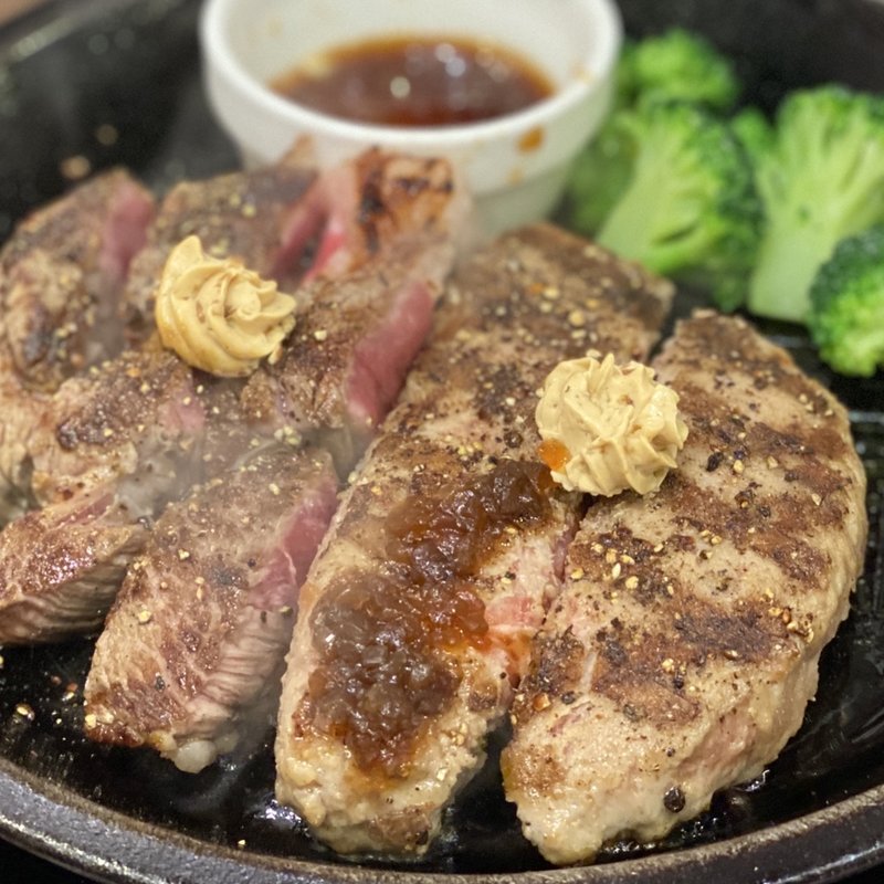 ワイルドステーキ150g ハンバーグ150g コンボ(いきなりステーキ 長野高田店)