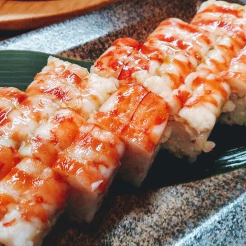 車海老の押し寿司(車海老専科　膳所龍門)