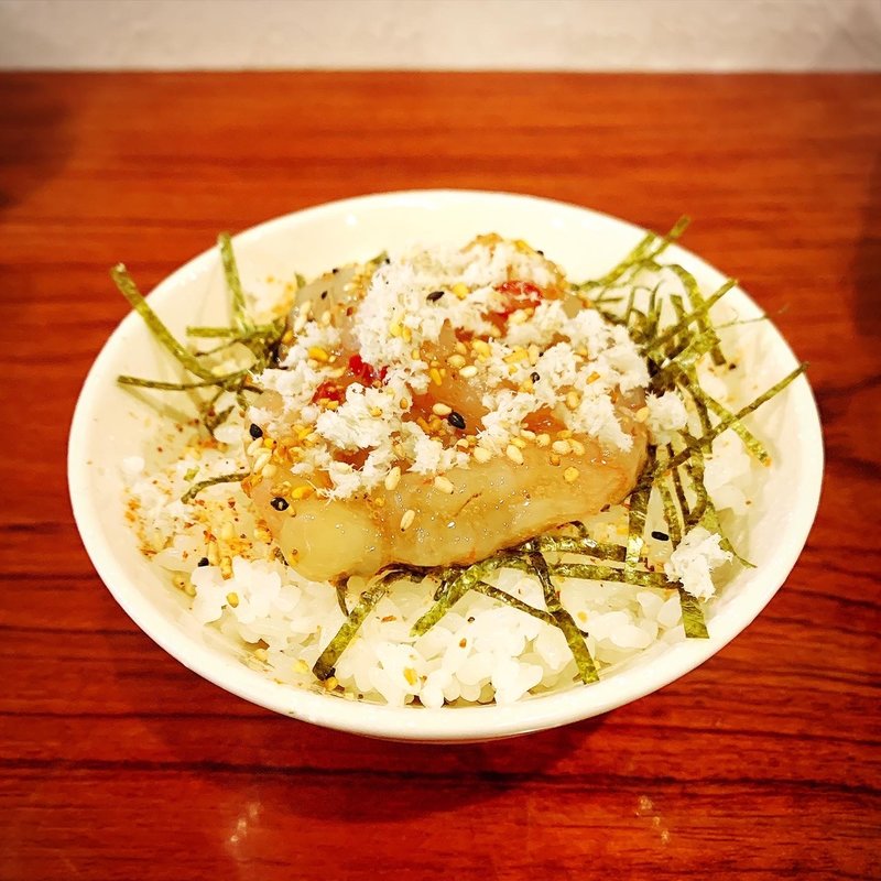 甘エビの塩辛 山わさび添え( 灼味噌らーめん 八堂八（やどや）)