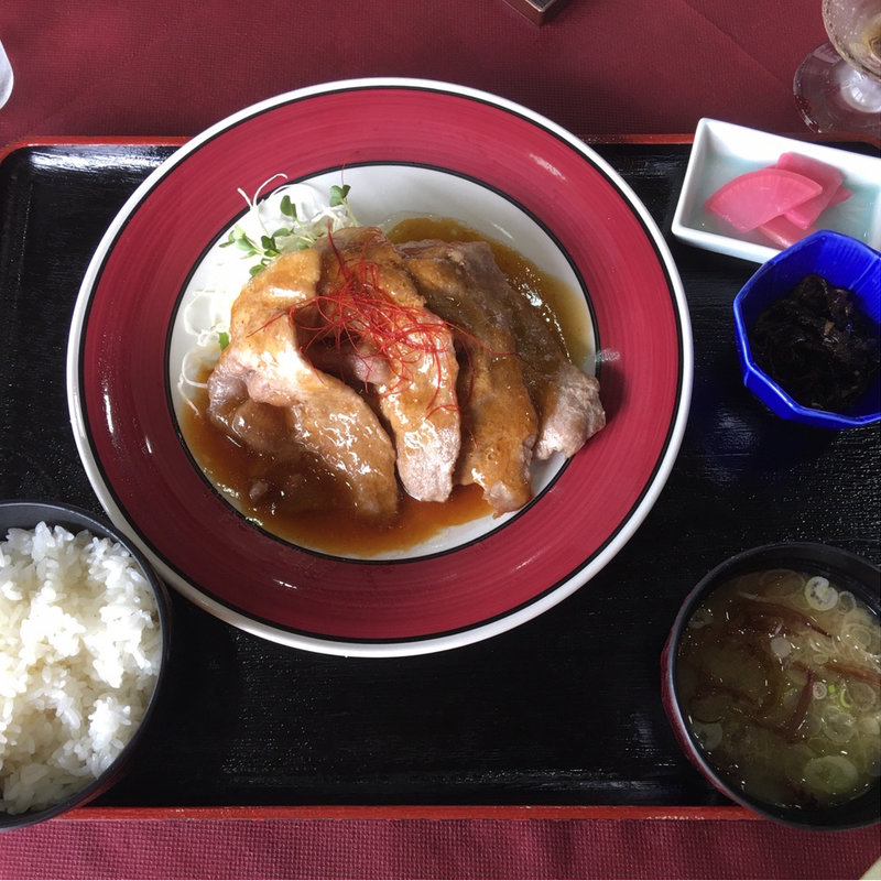 生姜焼き定食(太白カントリークラブ)