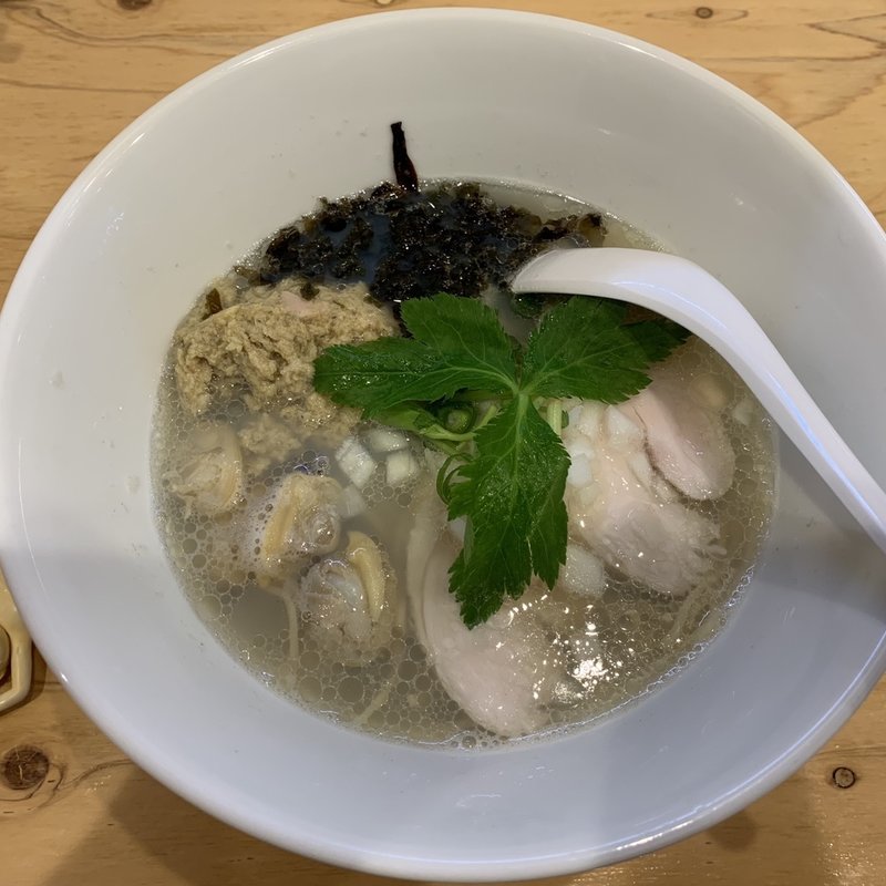 二段仕込みの貝出汁らーめん(中華蕎麦 丸蔵)