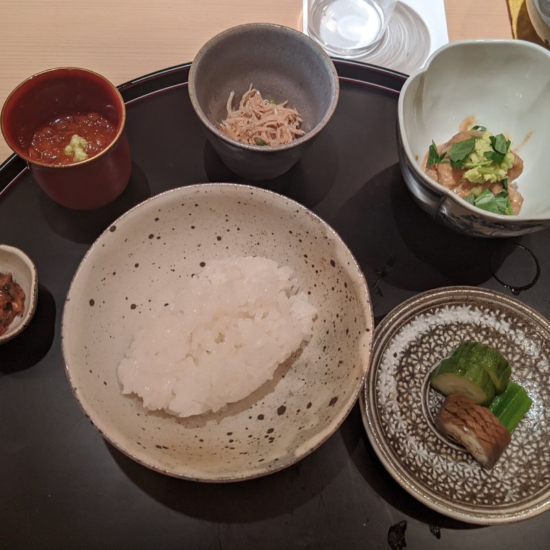 〆の御飯(御料理　かつ志)