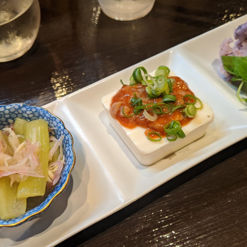 ちょこっと呑みセット(べっぴん野菜と日本酒 TAMAYA)