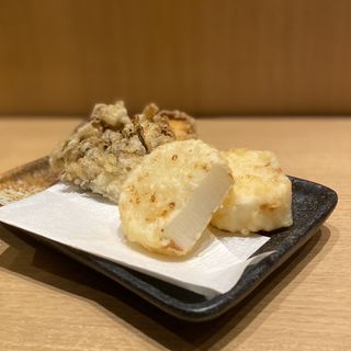 長芋、舞茸(天ぷらと日本酒 明日源)