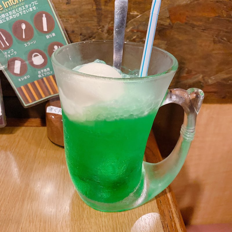 ソーダフロート(びっくりドンキー神戸大蔵谷店)