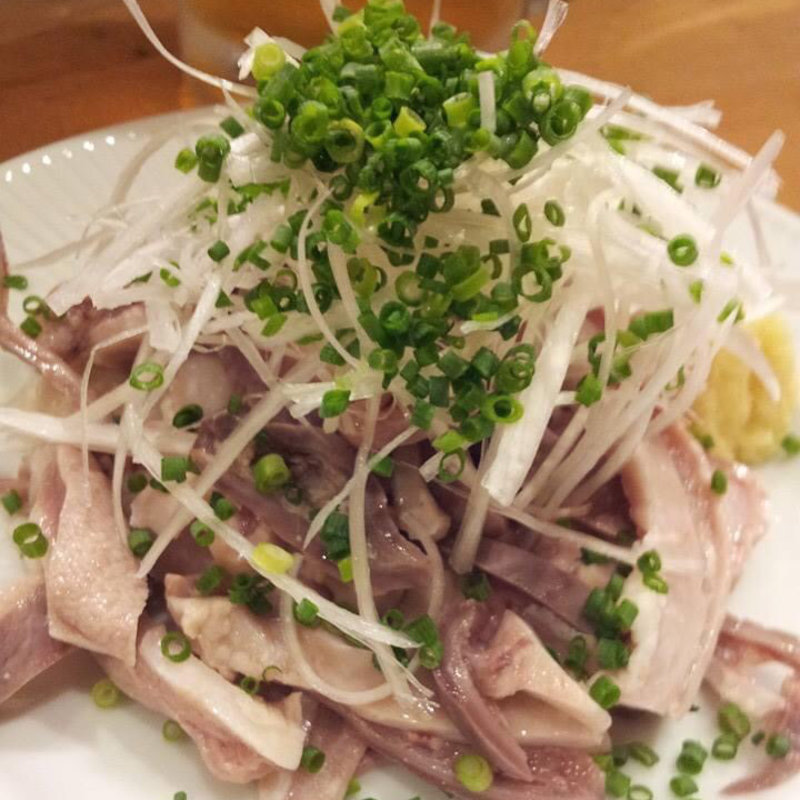 ガツ刺し生姜醤油(山利喜 本館 （やまりき）)