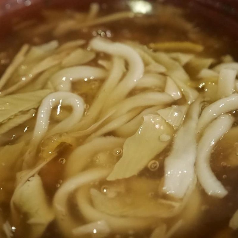 二色の湯葉あんかけうどん(うどん 色彩 )