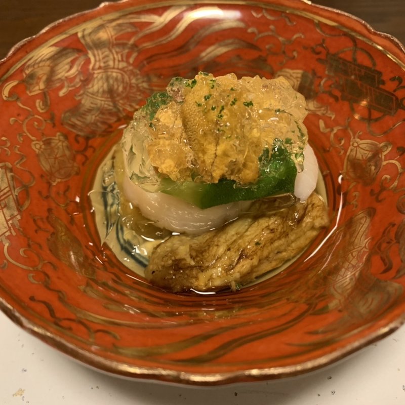 ホタテのウニ和え(たけや)