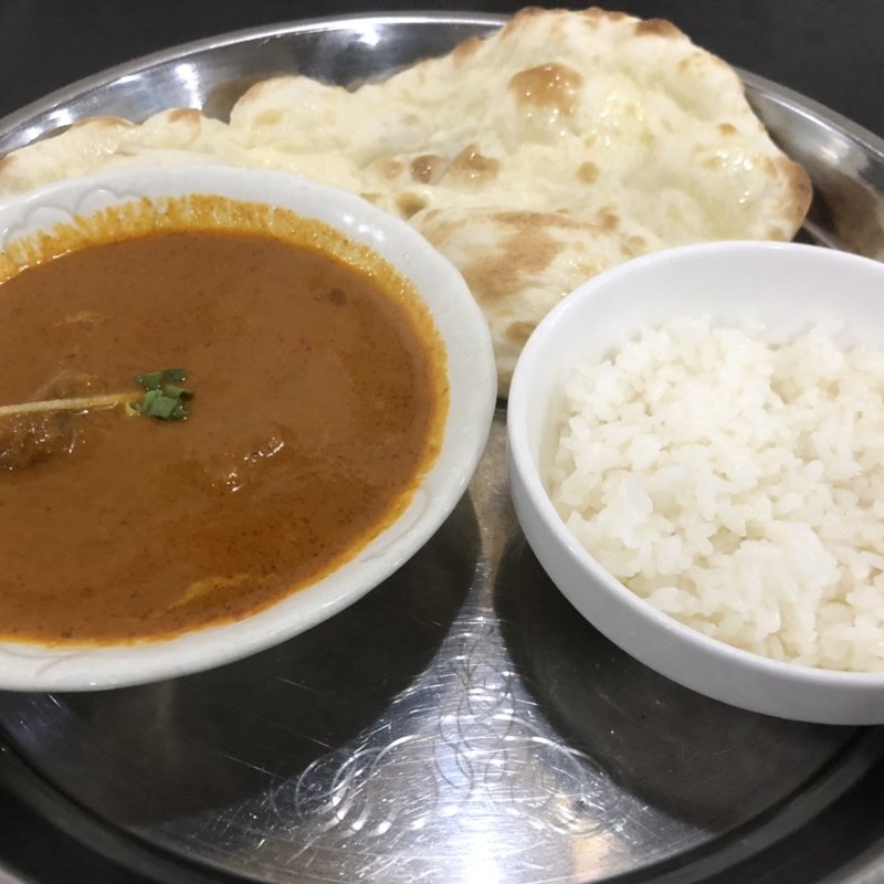 ディナーセット(マトンカレー)(インドレストランTAJ)