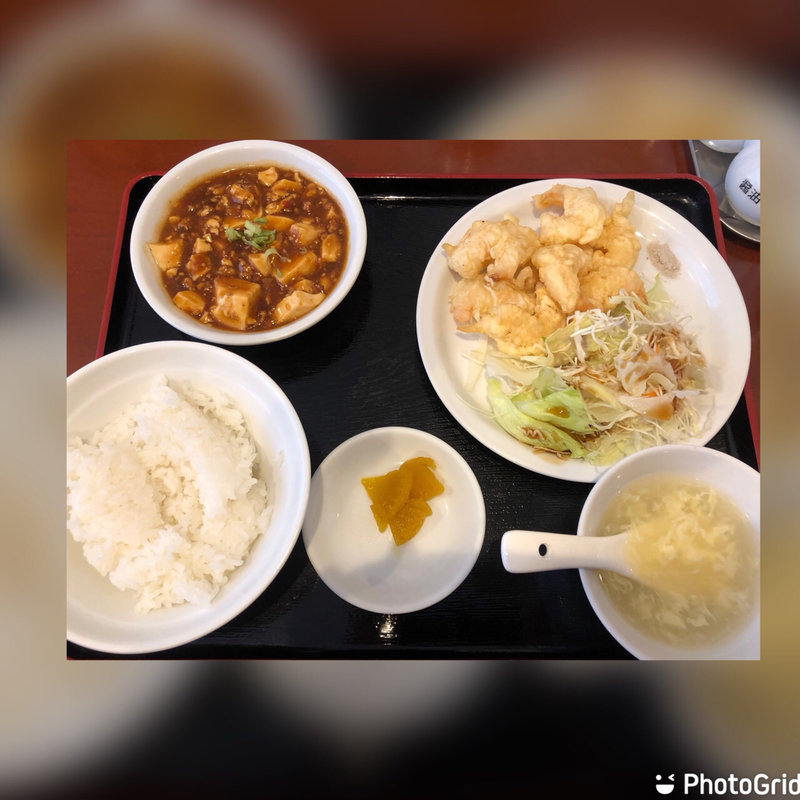 エビ天定食(中華料理 如月 本町店)