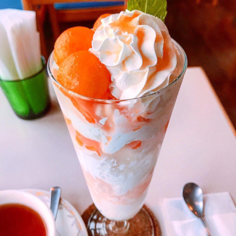 メロンパフェ(喫茶エレーナ)