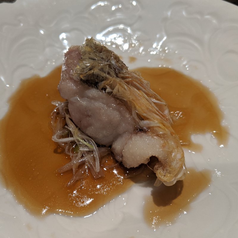 甘鯛の松笠焼き　香港フィッシュソース(series)