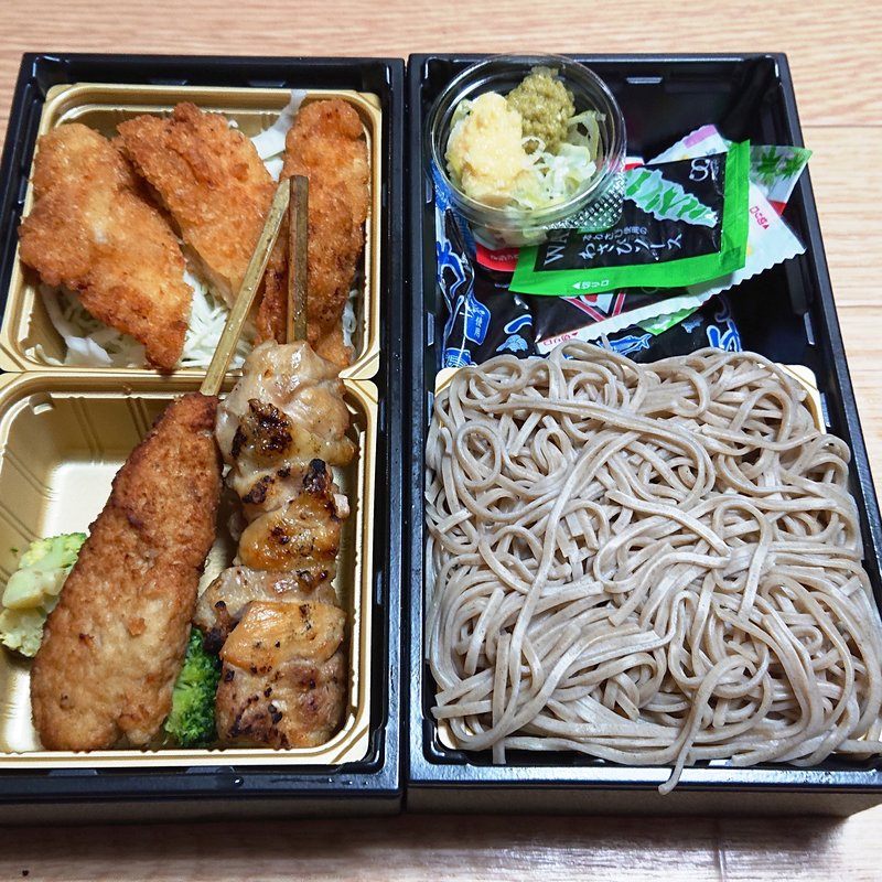 国産チキンカツと麺・にぎり御膳(築地銀しゃり 雪谷本店)