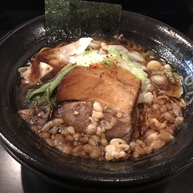 焦がし醤油らーめん(麺家 うえだ)
