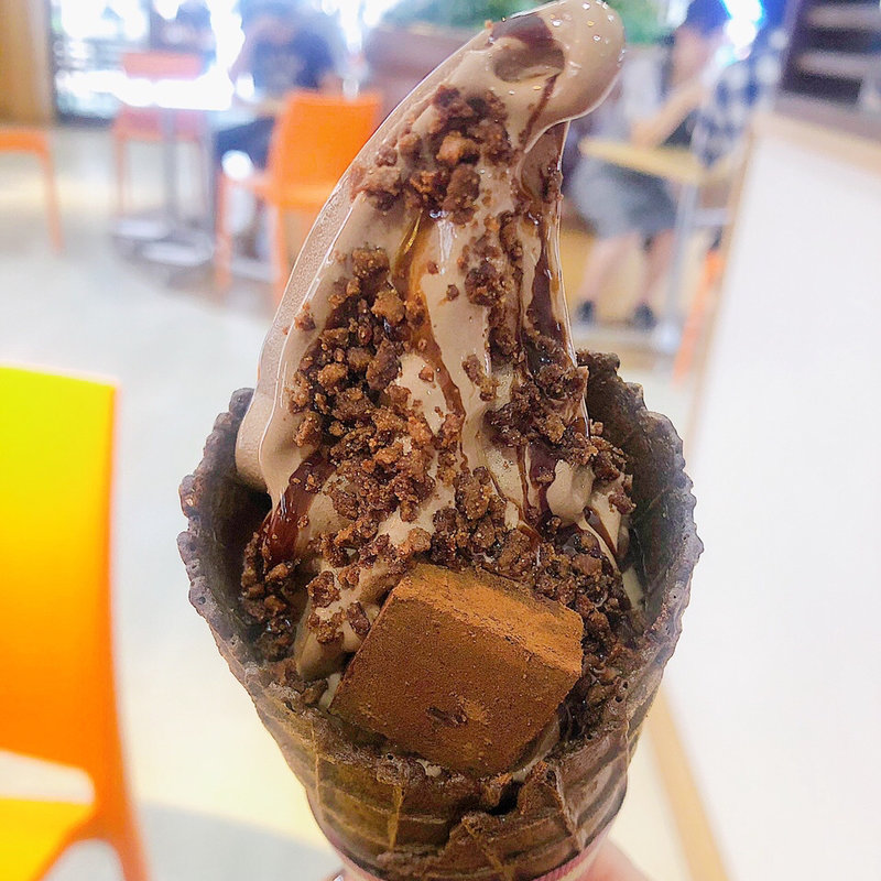 プレミアムチョコソフト(まきばカフェ)