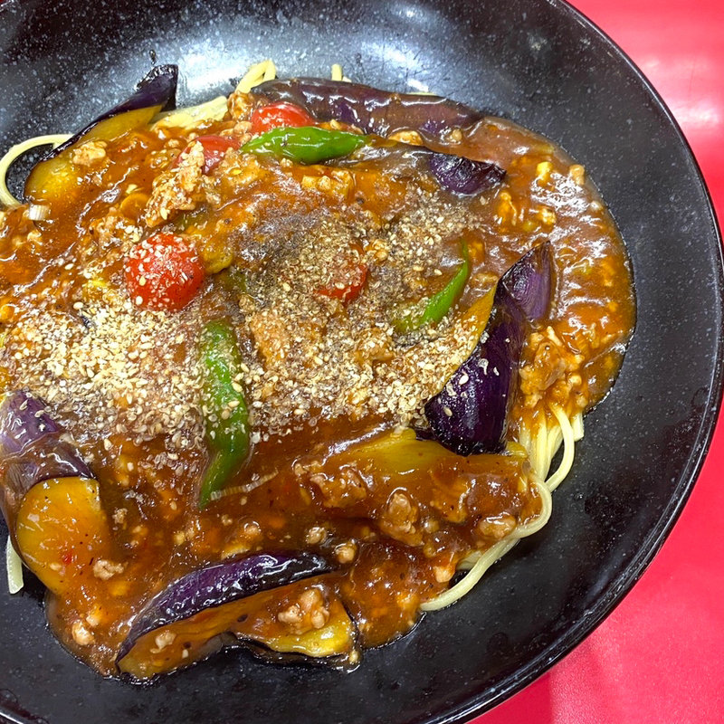 麻婆茄子炸醤麺(餃子の王将 狸小路5丁目店)