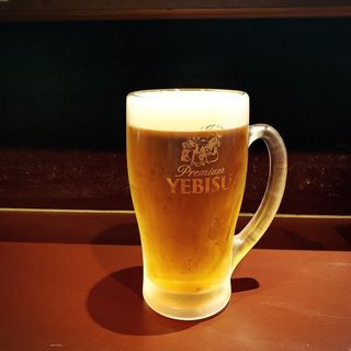 生ビール(おおぜき中華そば店)