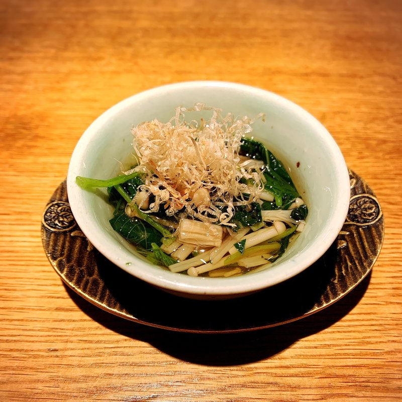 モロヘイヤとえのきお浸し(高太郎 （こうたろう）)