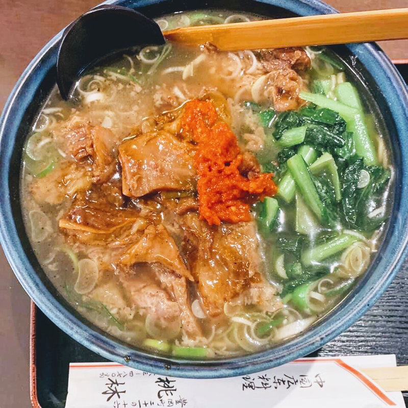 牛バラつゆソバ(桃林)