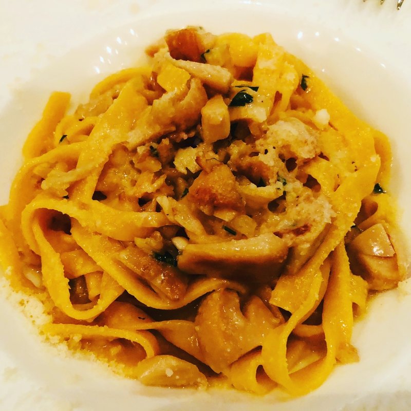 栗粉のタリアテッレポルチーニソース(アロマクラシコ)