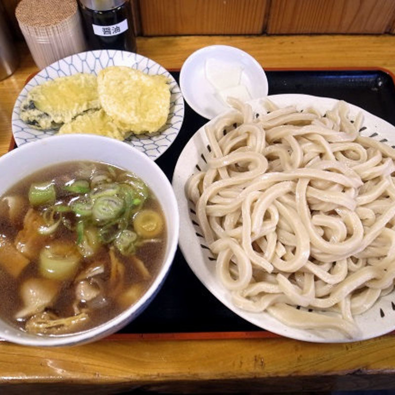 肉汁うどん（中）＋野菜天(大将うどん)