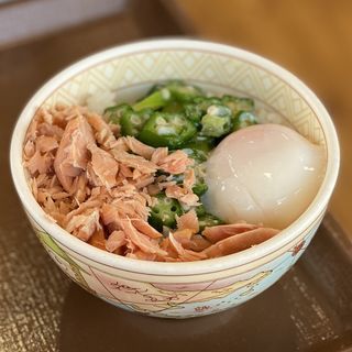 鮭のっけ朝食 豚汁変更(すき家 長野中央店 )
