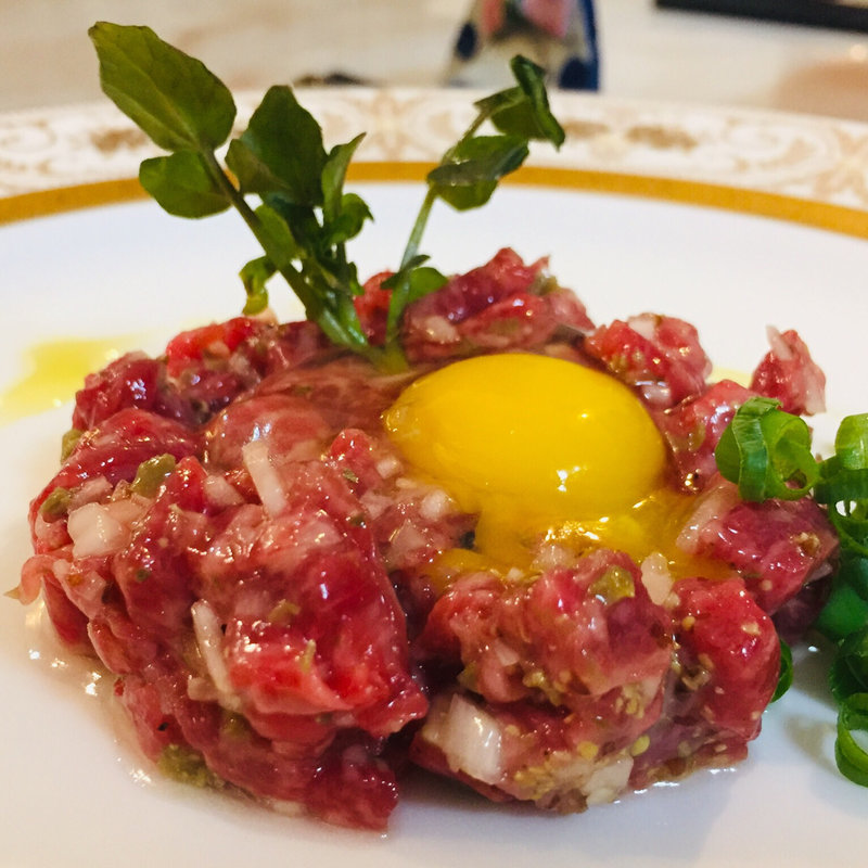 馬肉のタルタルステーキ(Kitchenピエロ)