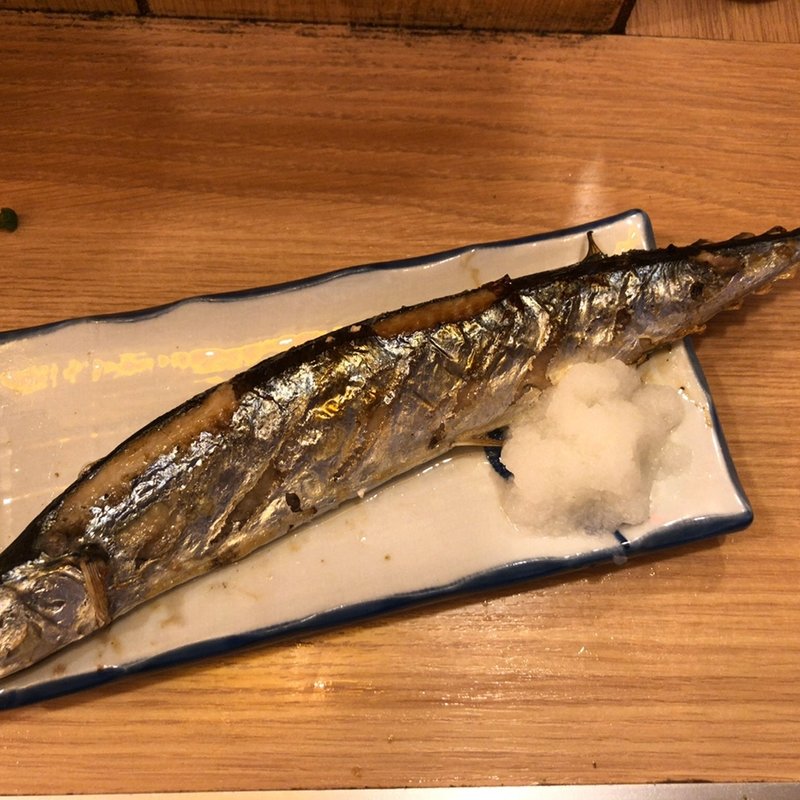 さんま塩焼き(晩杯屋　思い出横丁店)