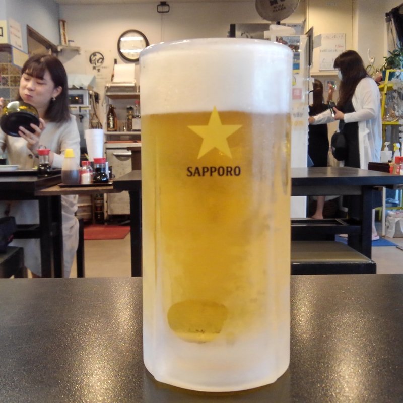生ビール(まるわ食堂)