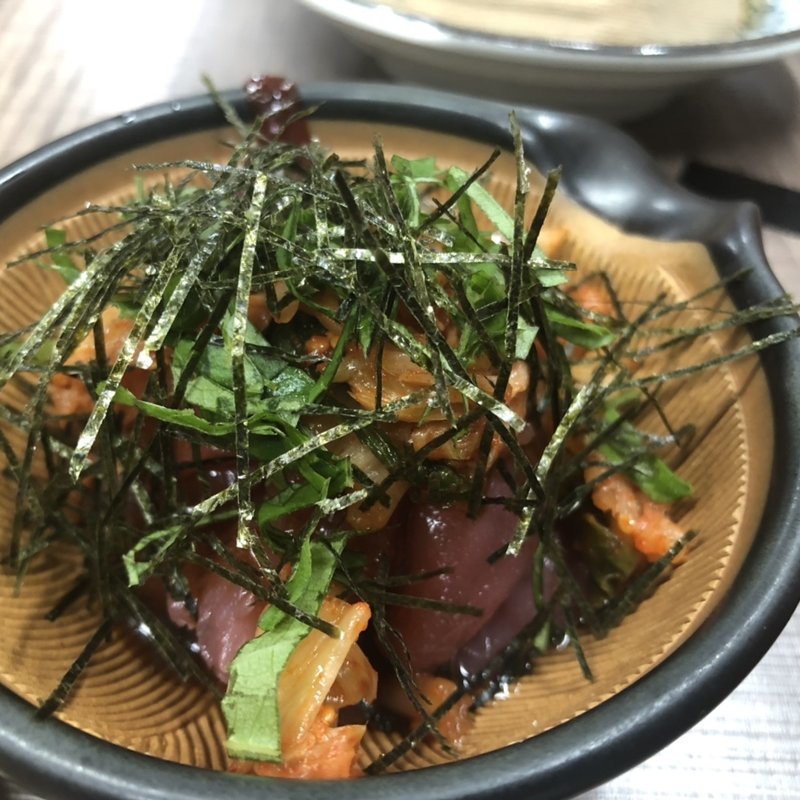 マグロキムチユッケ(世界長 新開地直売所)