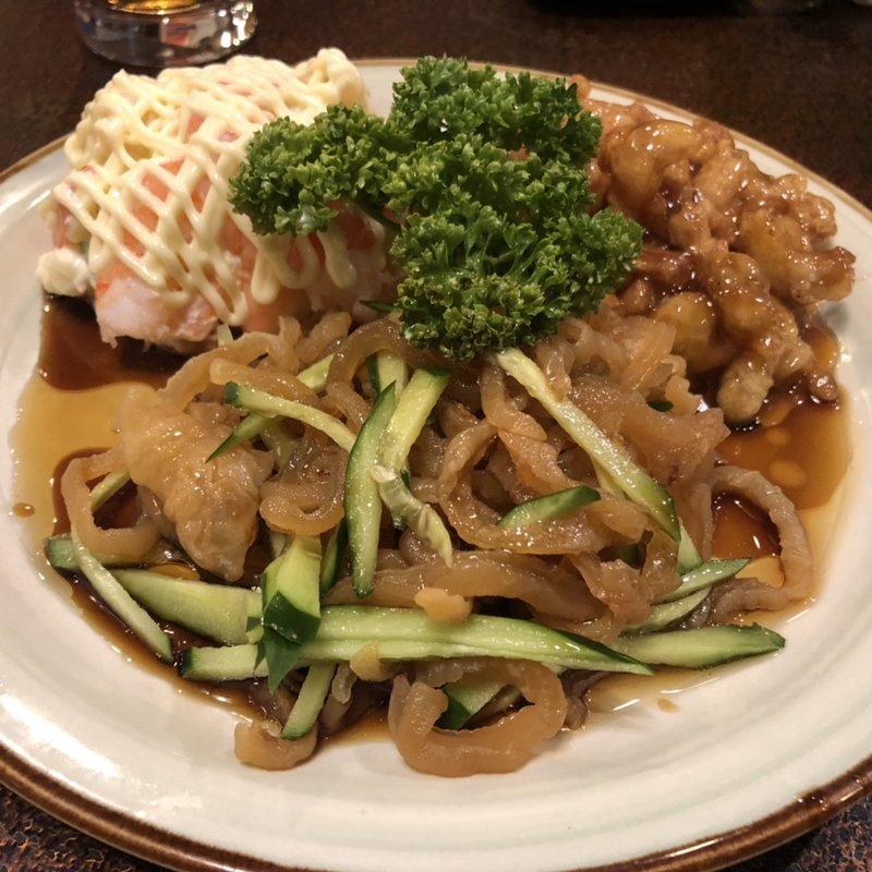 前菜三種盛り(燕京(えんきん))