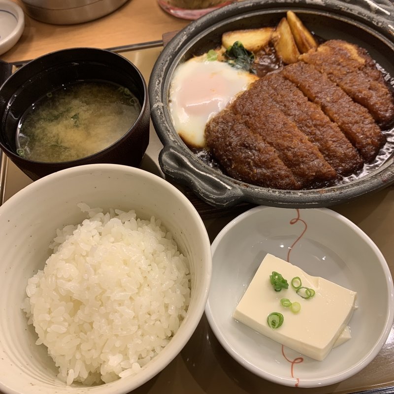 味噌かつ煮定食(やよい軒 西新宿店)