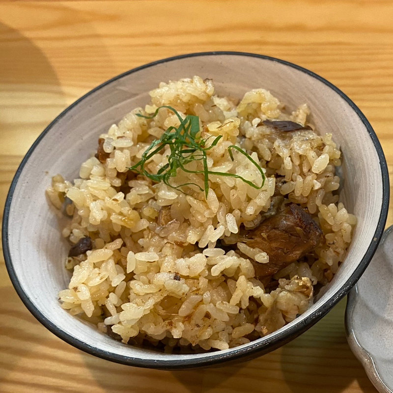 鯖炊き込みご飯(らーめん 彩哲 ～isato～)