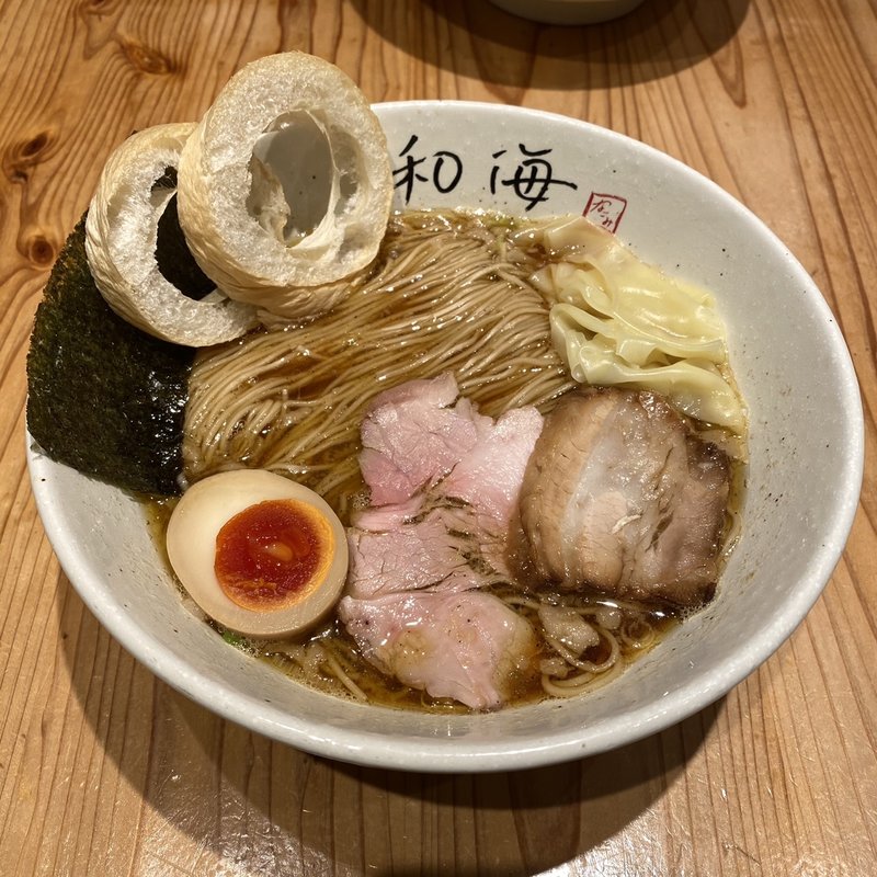 昔ながらの中華そば(らーめん専門 和海 なんばラーメン一座店)