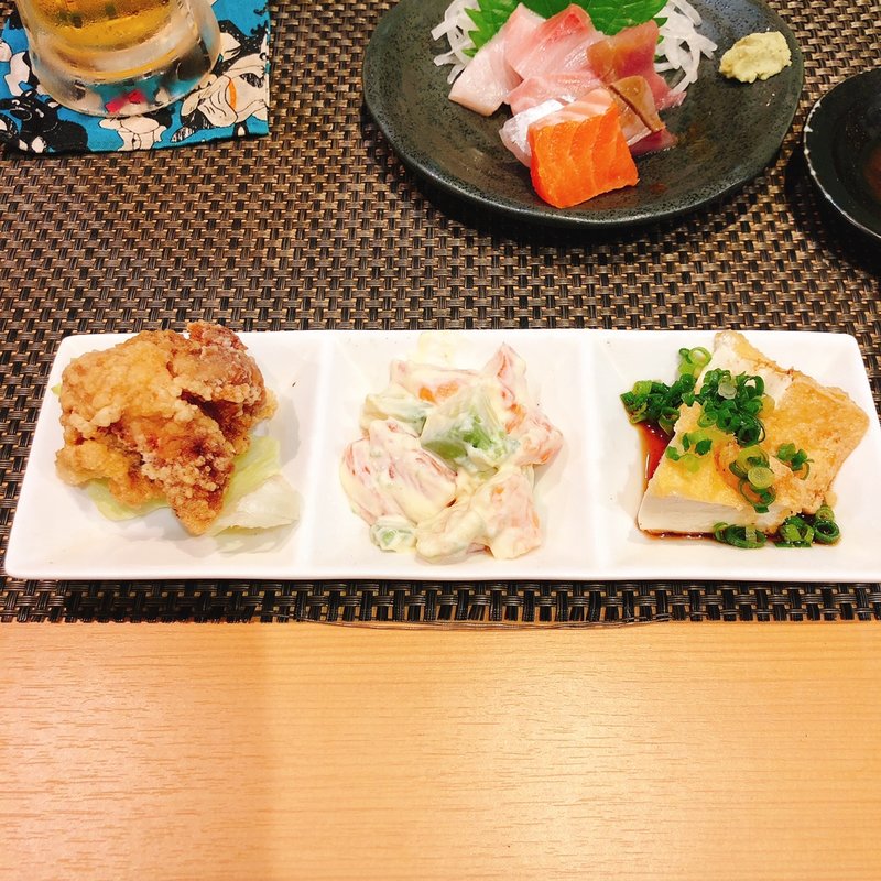 小鉢3点盛り(鮨喰処 山河 （スシクイドコロ サンガ）)