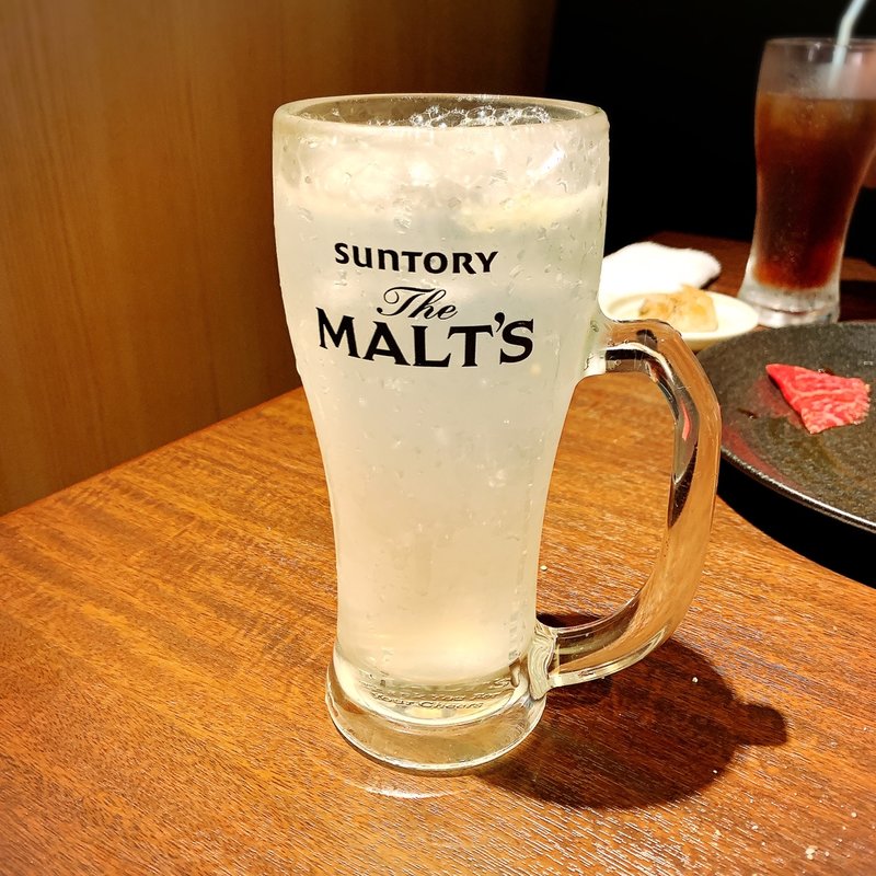 レモンサワー(焼肉市場めぐろや本店)