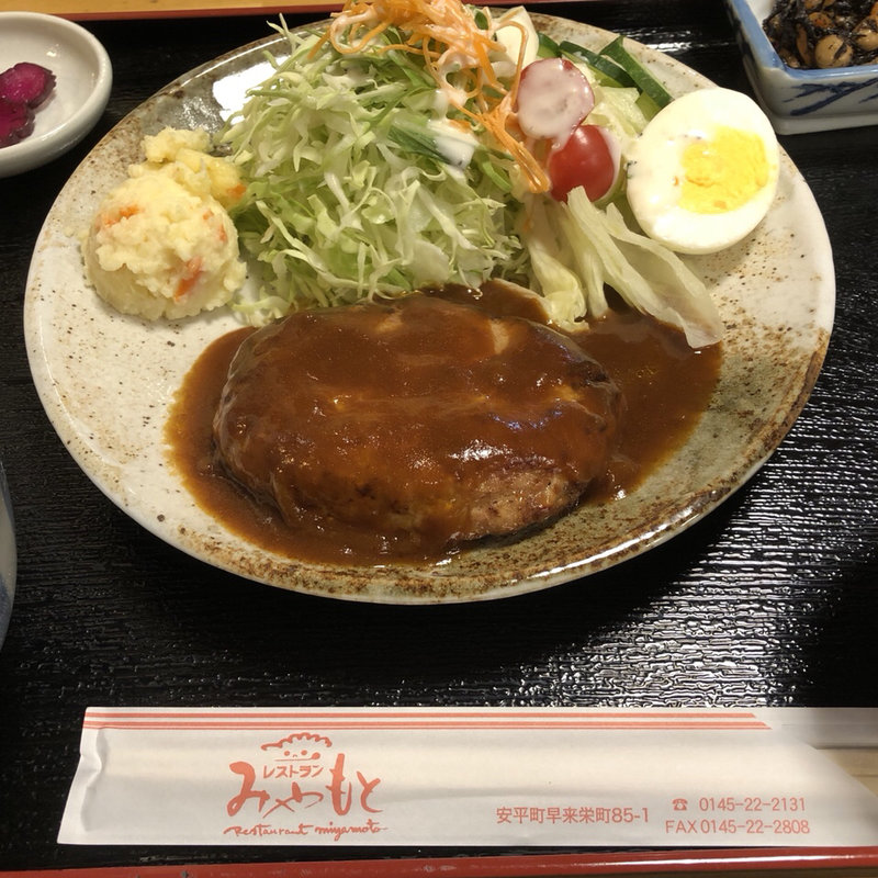 シンプルハンバーグデミグラスソース(レストランみやもと )