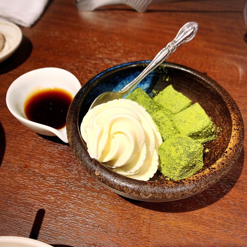 わらび餅ソフト(焼肉市場めぐろや本店)