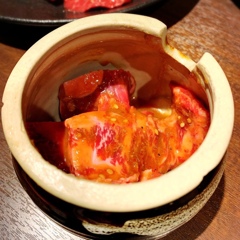 つぼ漬けハラミ(焼肉市場めぐろや本店)