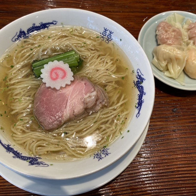 山椒そば ワンタン(中華蕎麦 にし乃)