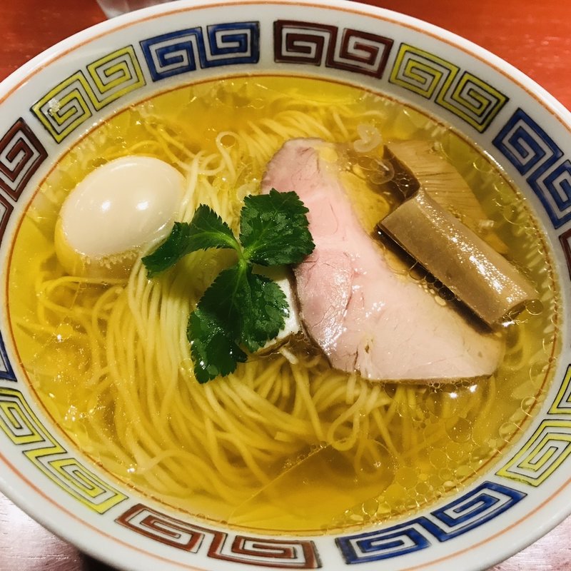 中華そば白醤油+味玉(らーめん竹馬)