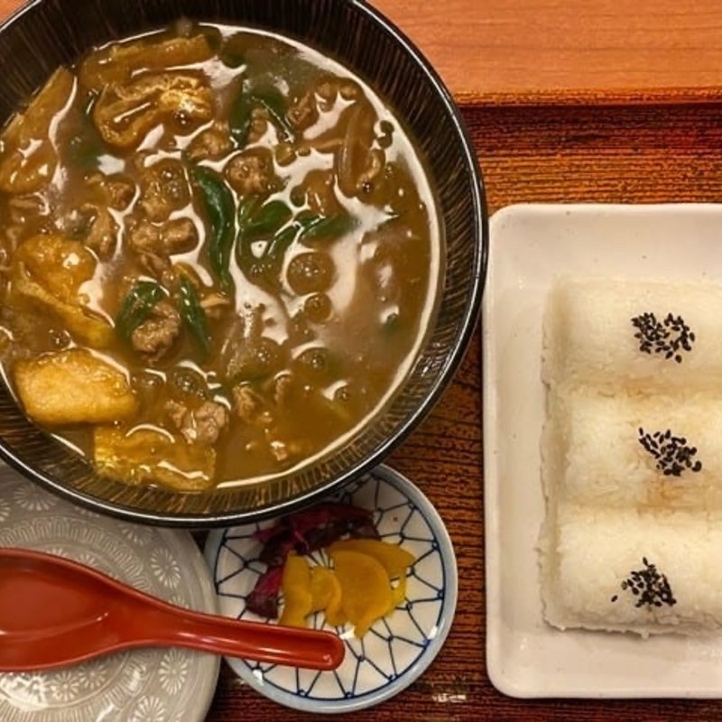 カレー定食(福島　やまがそば )