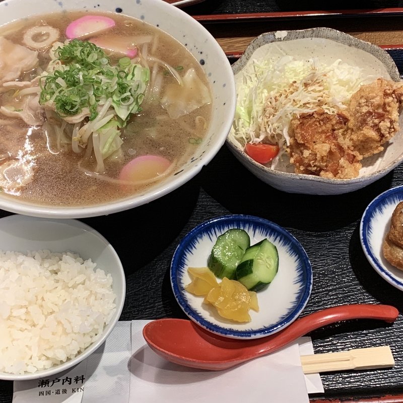 ちゃんぽん定食(瀬戸内料理 金兵衛)