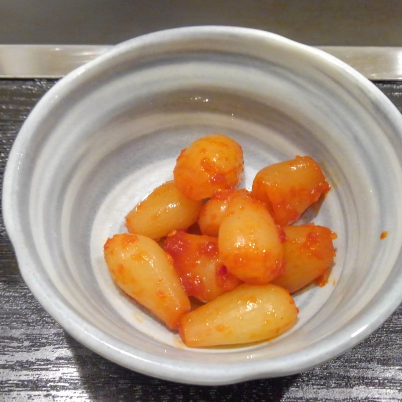 キムチらっきょう(もんじゃ 蔵)