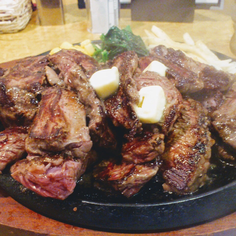 チャレンジステーキ(鉄板王国　町田店)